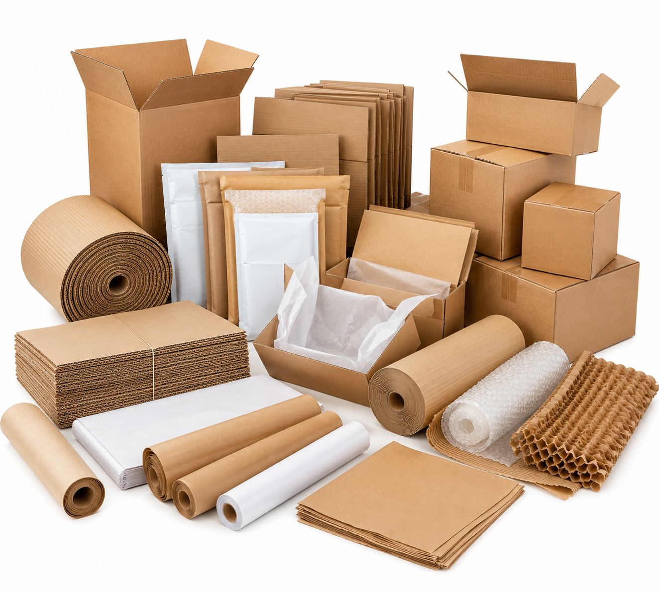 Cardboard and Paper Packaging Supplies